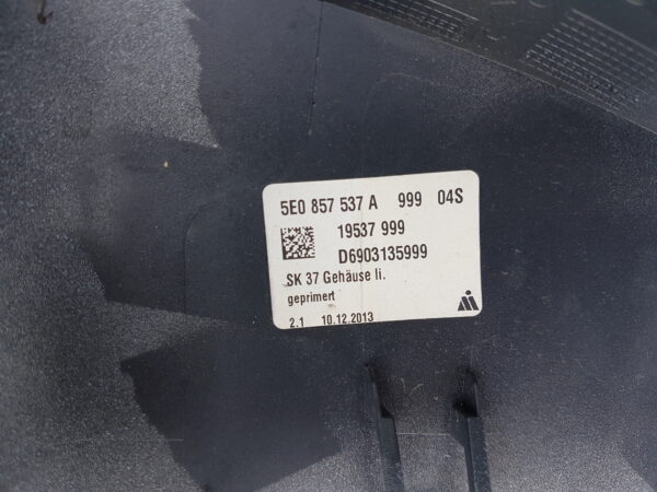 OBUDOWA LUSTERKA LEWA PRZEDNIA SKODA OCTAVIA III 5E0 - obrazek 3